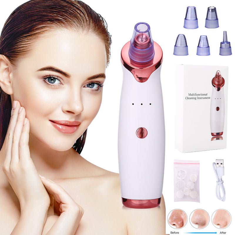 Blackhead Remover Instrument Black Dot Remover Acne Vacuum Suction Face Clean Black Head Pore Cleaning Beauty Skin Care Tool - Just4U