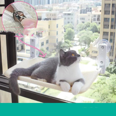 Cat Suction Cup Window Glass Hammock Pet Cat Pets Products - Just4U