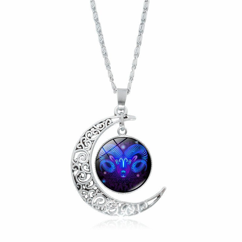 Constellation Necklace with Zodiac Time Stone - Just4U