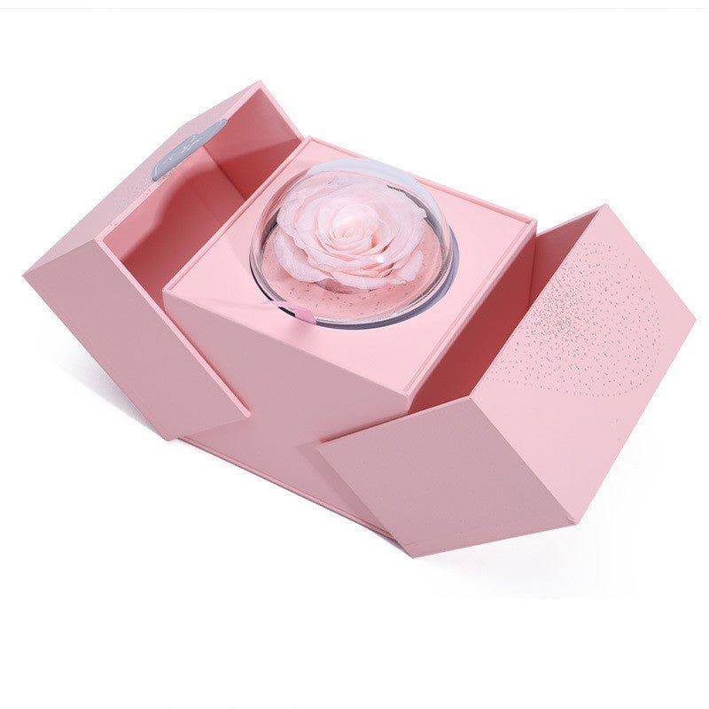 Exquisite Eternal Rose Box Jewelry Case - Just4U