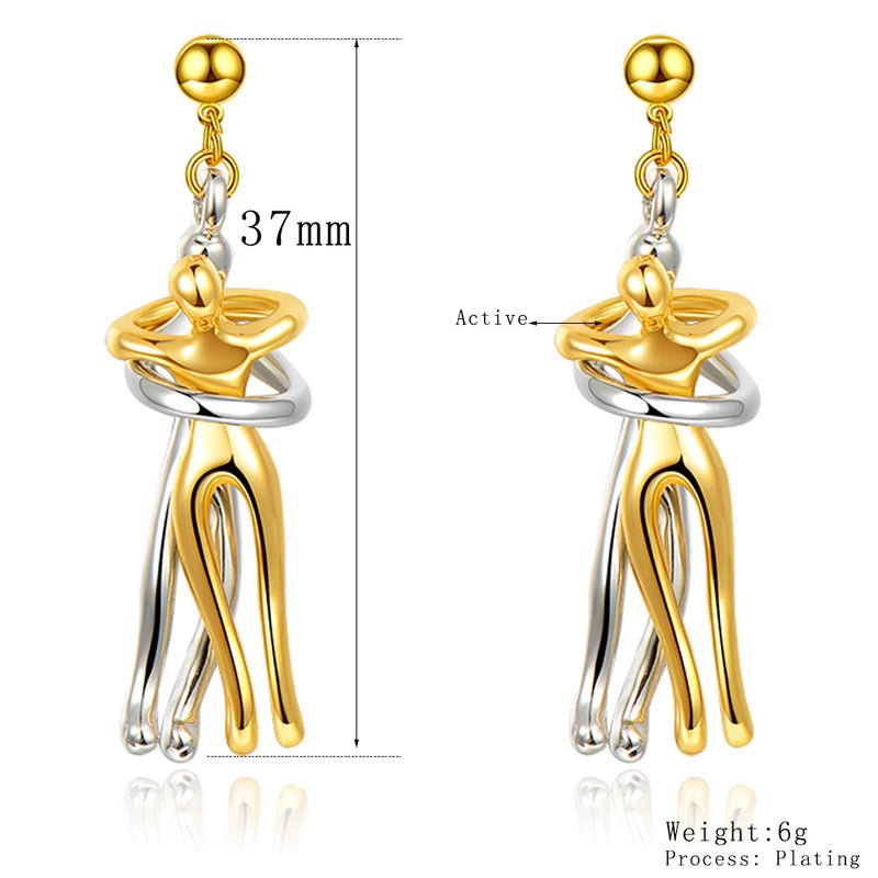 Lovers embrace Earrings - Just4U