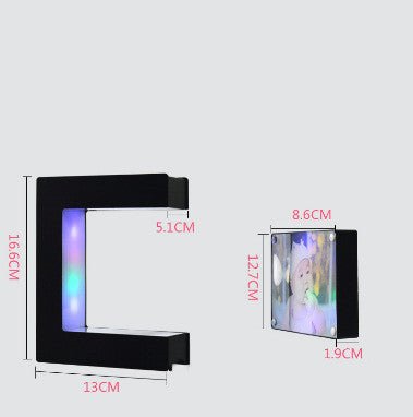 Magnetic Levitation Photo Frame E Shaped High Tech Creative Home Decoration - Just4U