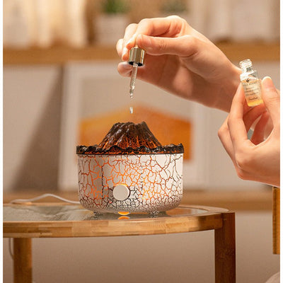 New Creative Volcano Humidifier Aromatherapy Machine Spray Humidifier Diffuser - Just4U