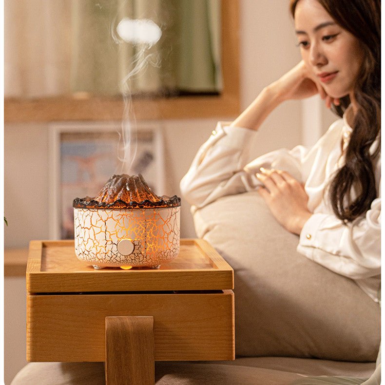 New Creative Volcano Humidifier Aromatherapy Machine Spray Humidifier Diffuser - Just4U