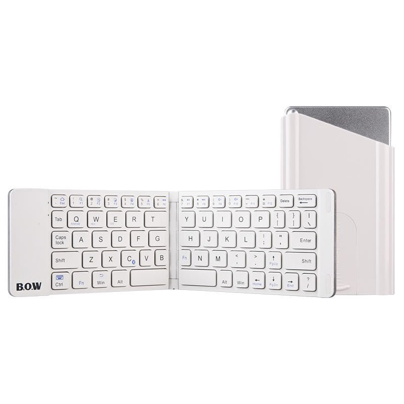 New Style Folding Bluetooth Keyboard And Mouse Set Wireless Mute Portable Keyboard For Business And Travel - Just4U