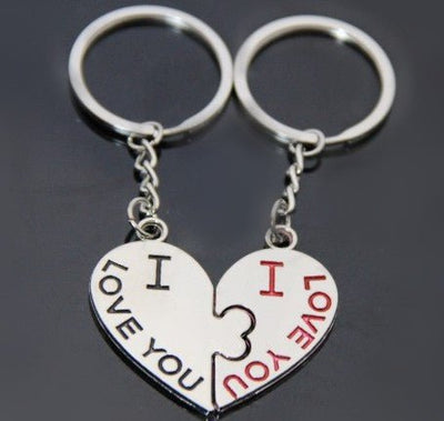 One Arrow Pierced Heart Lovers Zinc Alloy Keychain Lovers - Just4U