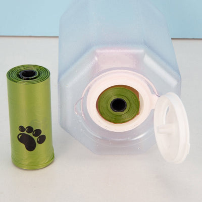 Portable Cat Dog Water Bottle Food Feeder Drinker Poop Dispenser 3 In 1 Leak-proof Multifunctional Dog Water Bottle Pet Products - Just4U