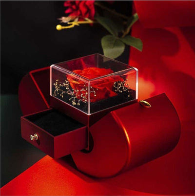 Red Apple Gift Box With Luxurious Necklace - Just4U