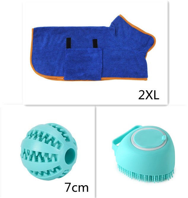 Silicone Dog Bath Massage Gloves Brush Pet Cat Bathroom Cleaning Tool Comb Brush For Dog Can Pour Shampoo Dog Grooming Supplies - Just4U