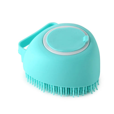 Silicone Dog Bath Massage Gloves Brush Pet Cat Bathroom Cleaning Tool Comb Brush For Dog Can Pour Shampoo Dog Grooming Supplies - Just4U