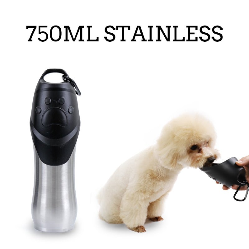 Stainless Steel Pets Drinking Water Bottle - Just4U