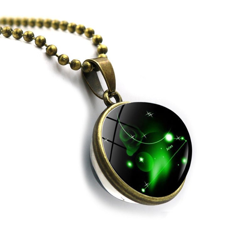 Twelve constellation time gem necklace - Just4U