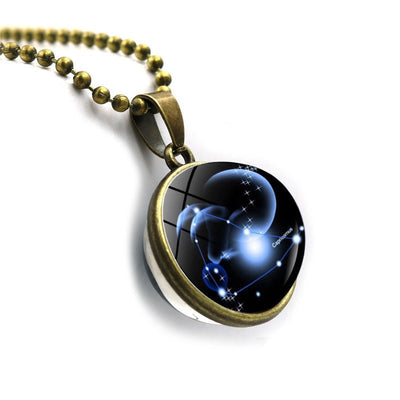 Twelve constellation time gem necklace - Just4U