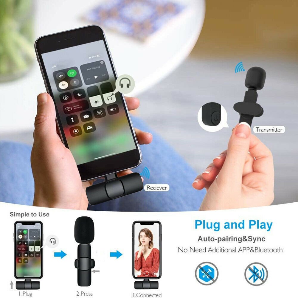 Wireless Lavalier Mini Microphone - Just4U