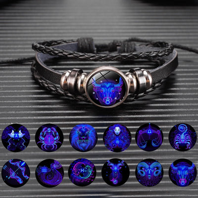 Zodiac Constellation Bracelet Braided Design Bracelet For Men Women Kids - Just4U