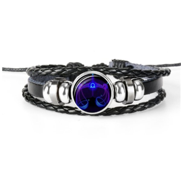 Zodiac Constellation Bracelet Braided Design Bracelet For Men Women Kids - Just4U